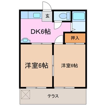 間取図 コーポまひまひ