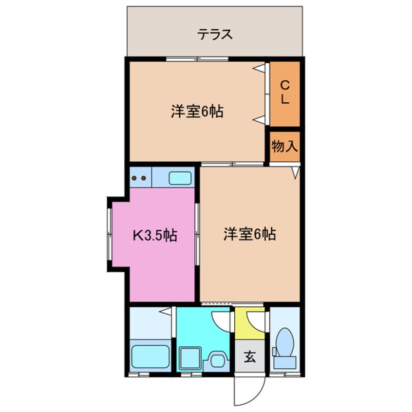 間取図 稲垣様借家