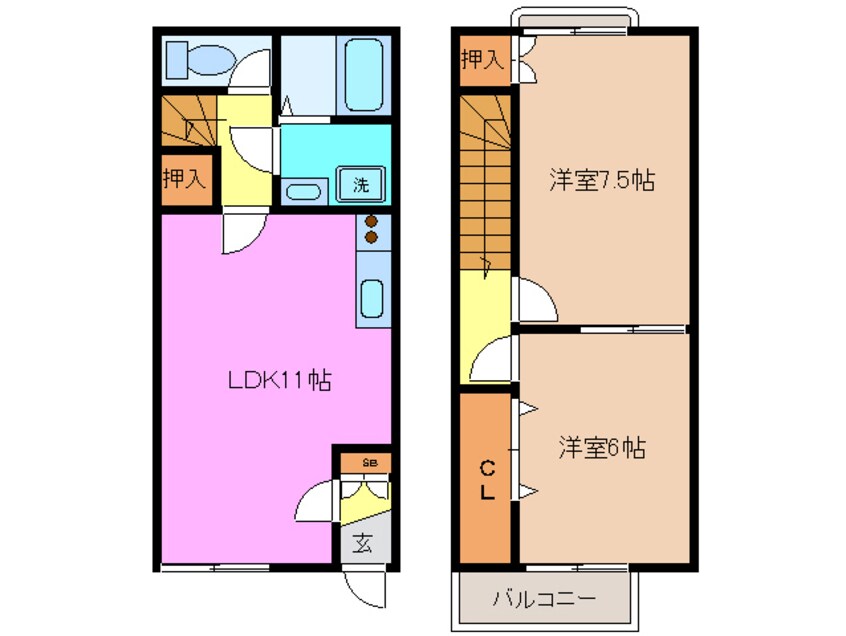 間取図 グランビュー桜ヶ丘