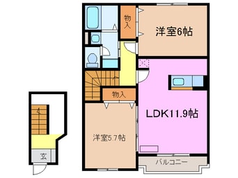 間取図 カーサ・エテルノ　Ａ棟