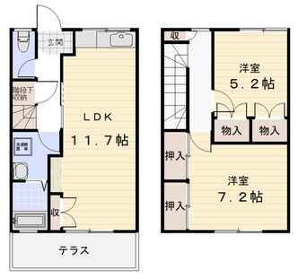 間取図 雲出テラスハウス