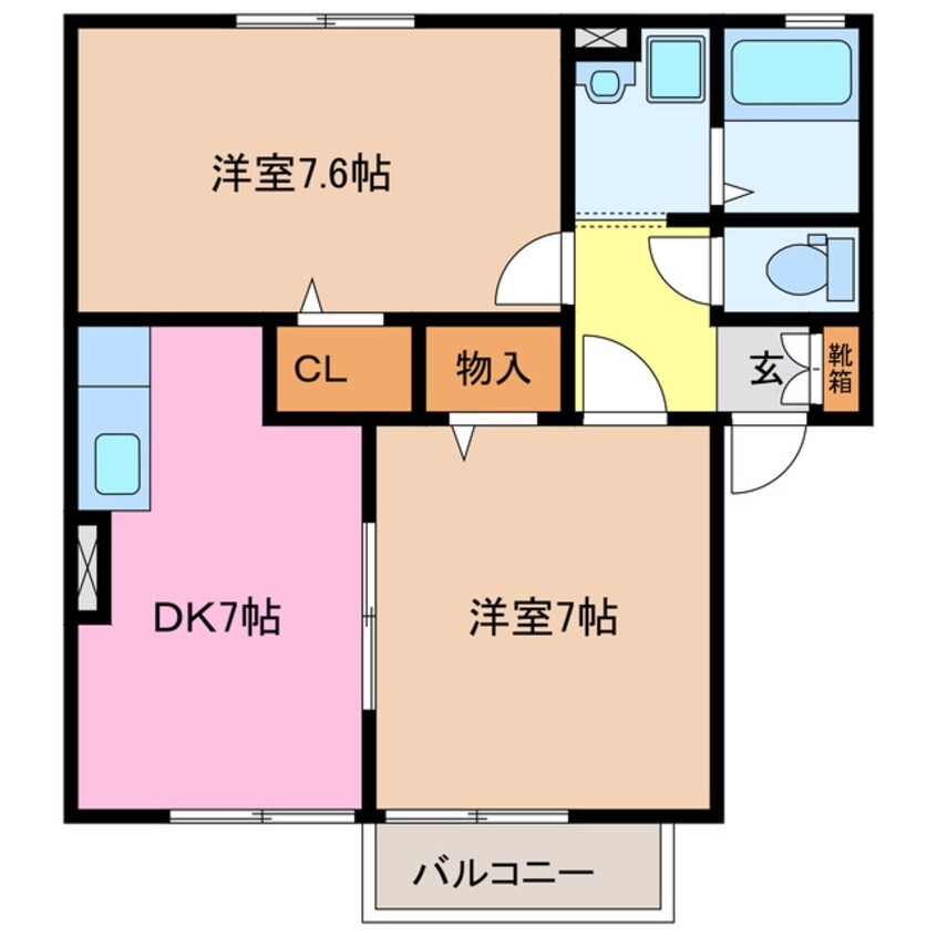 間取図 コスモスハウス　Ａ