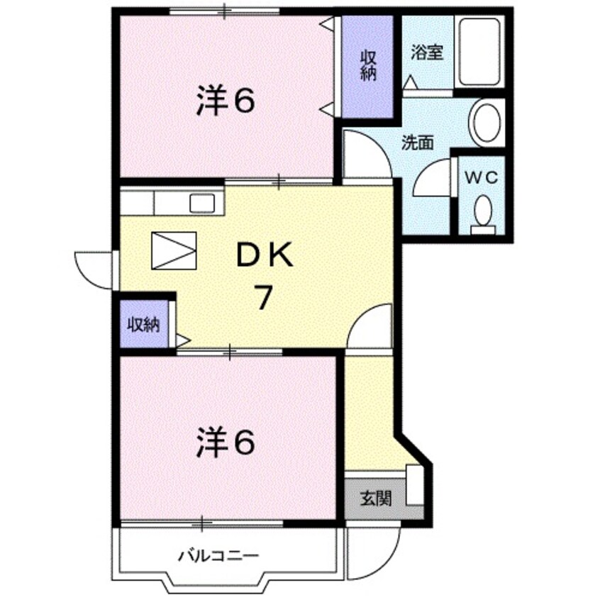 間取図 カーサ・メーラ　Ｂ棟