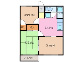 間取図 シティハイムＫＯＭＯＲＩ