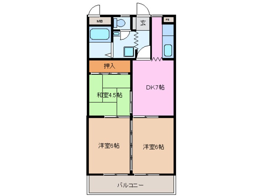 間取図 鷹跡マンション