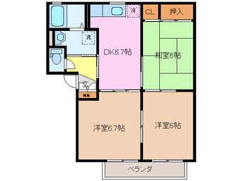 間取図 オークコート