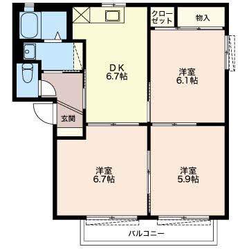 間取り図 オークコート