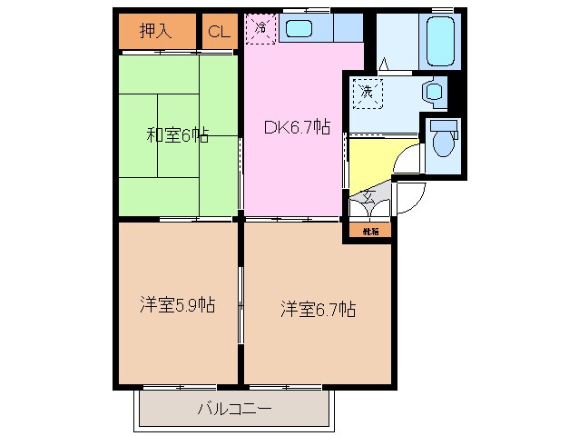 間取り図 オークコート