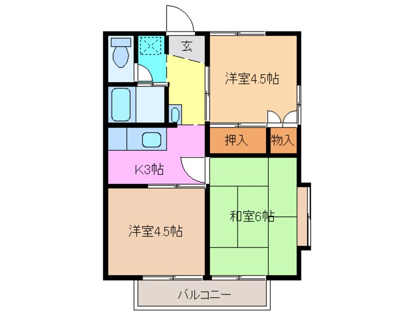 間取図 エーデルハイム