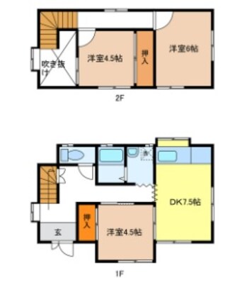 間取図 大森借家