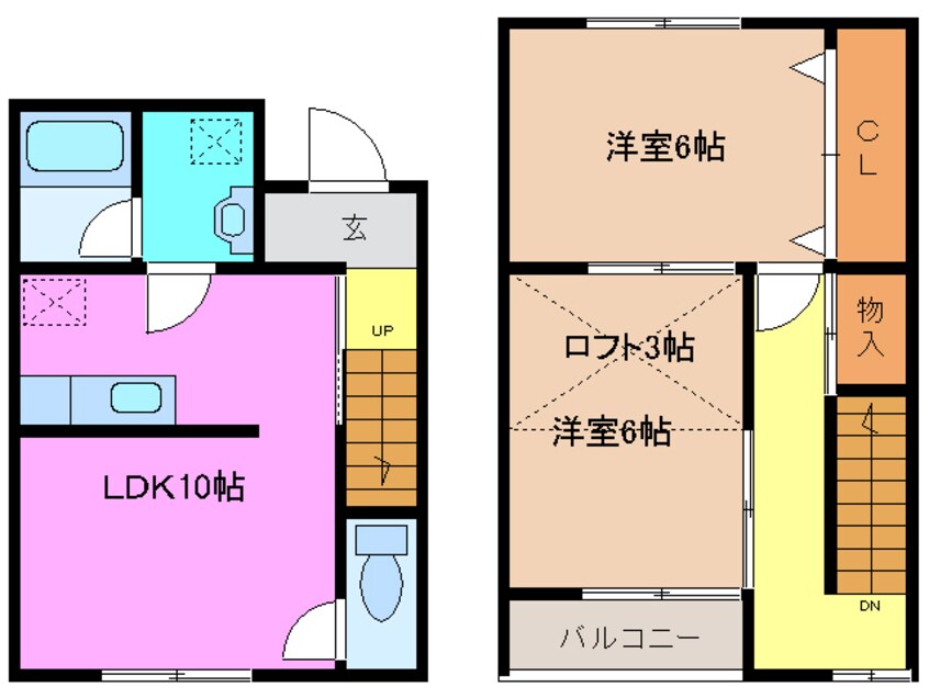 間取図 コンフォールT3