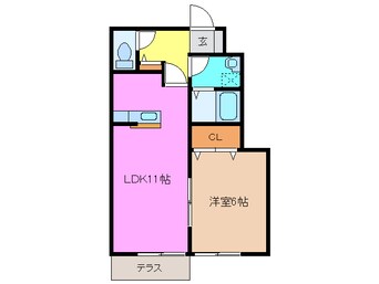 間取図 ヴェルデュールＡ・Ｂ