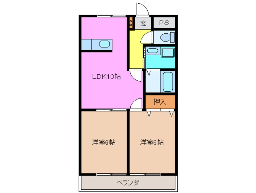 間取図 メゾン庄野笛