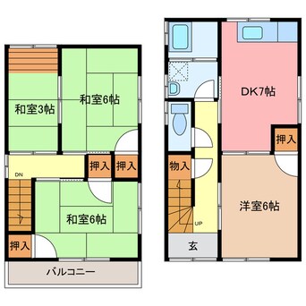 間取図 久保田町S様貸家