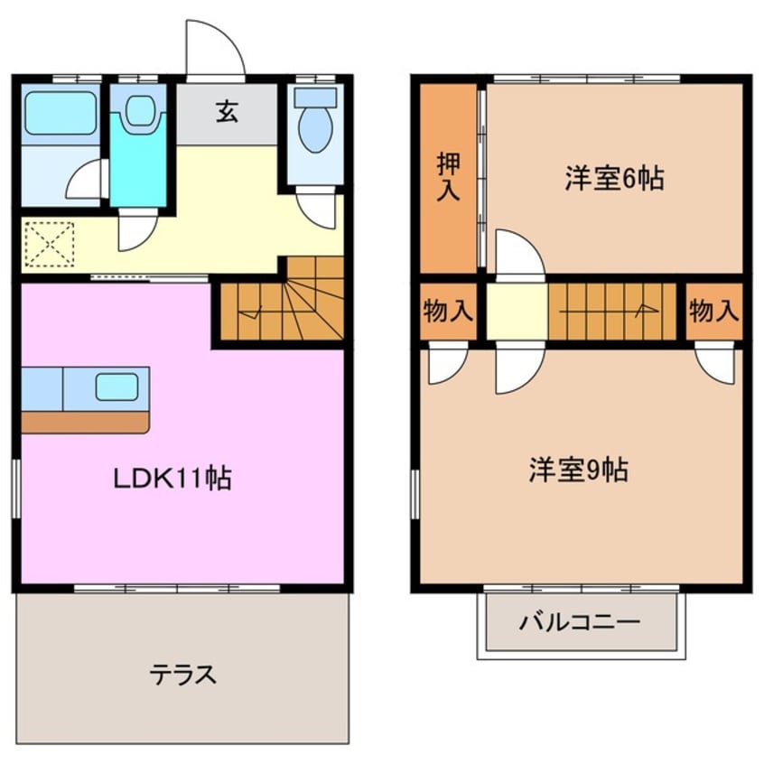 間取図 コーポ藤方Ａ