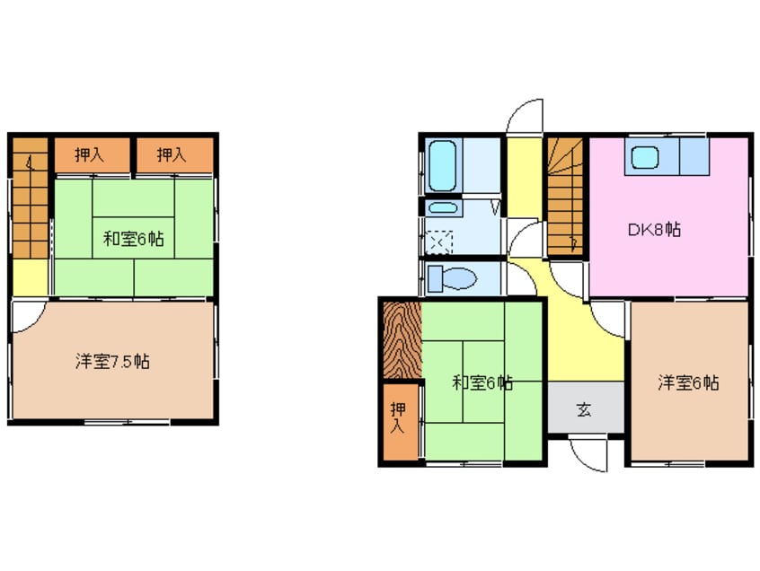 間取図 津屋城一戸建