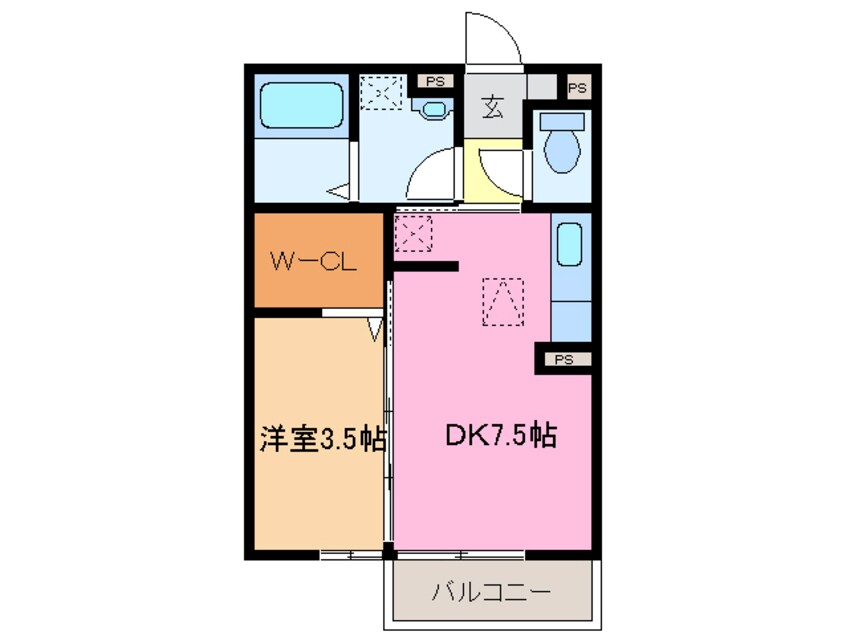 間取図 スプランドゥール　Ａ