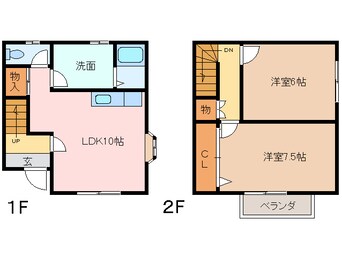 間取図 メゾネット垂水