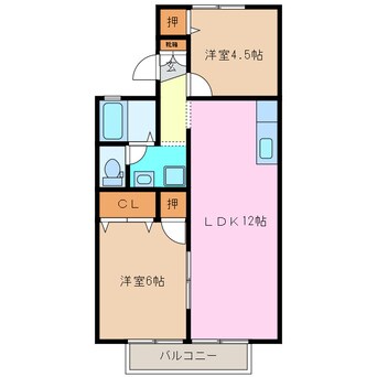 間取図 セジュールIBA