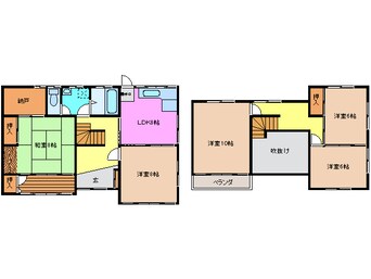 間取図 西浦様貸家