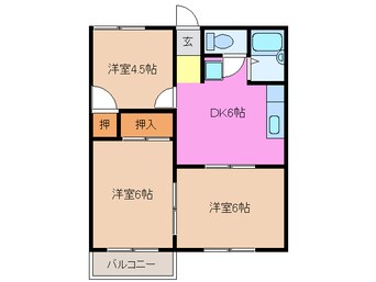 間取図 シティハイムＫＯＭＯＲＩ