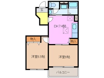 間取図 アンシャンテ　Ｃ棟