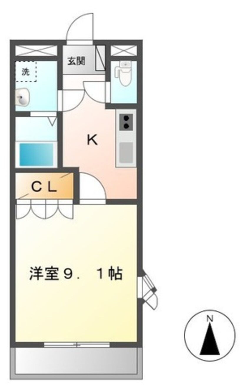 間取図 クローバー・グリーンⅠ