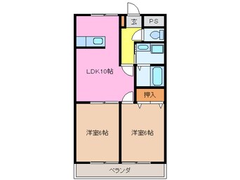 間取図 メゾン庄野笛