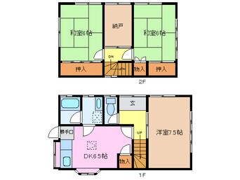 間取図 前川様貸家