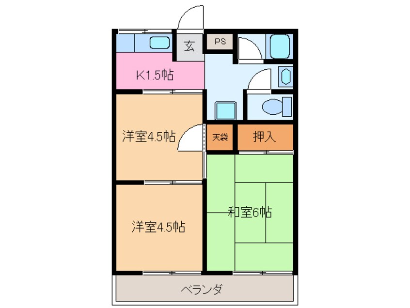 間取図 コーポ佐藤　Ａ