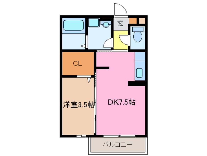 間取図 プレーヌハイツ