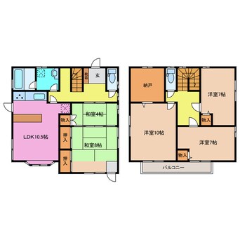 間取図 小舟江町貸家