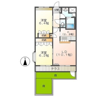 間取図 グランディール壱番館