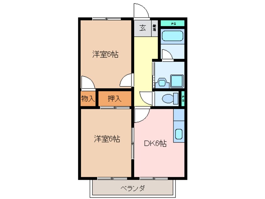 間取図 Ｓｕｒｐｌｕｓ　Ｔｗｏ　ＯＫＡＤＡ