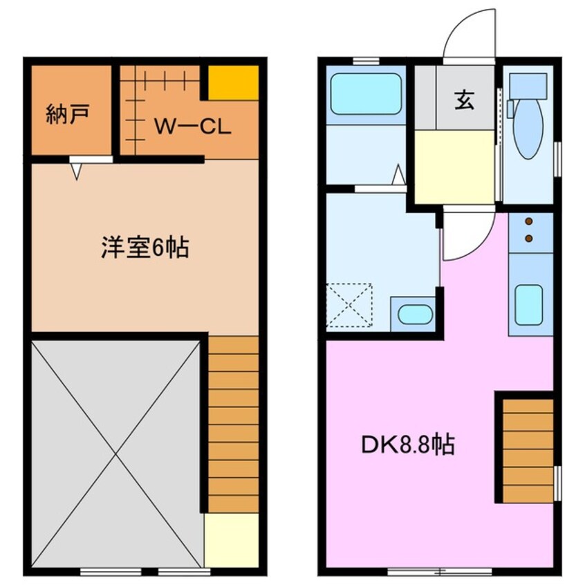 間取図 K-smart香良洲B棟