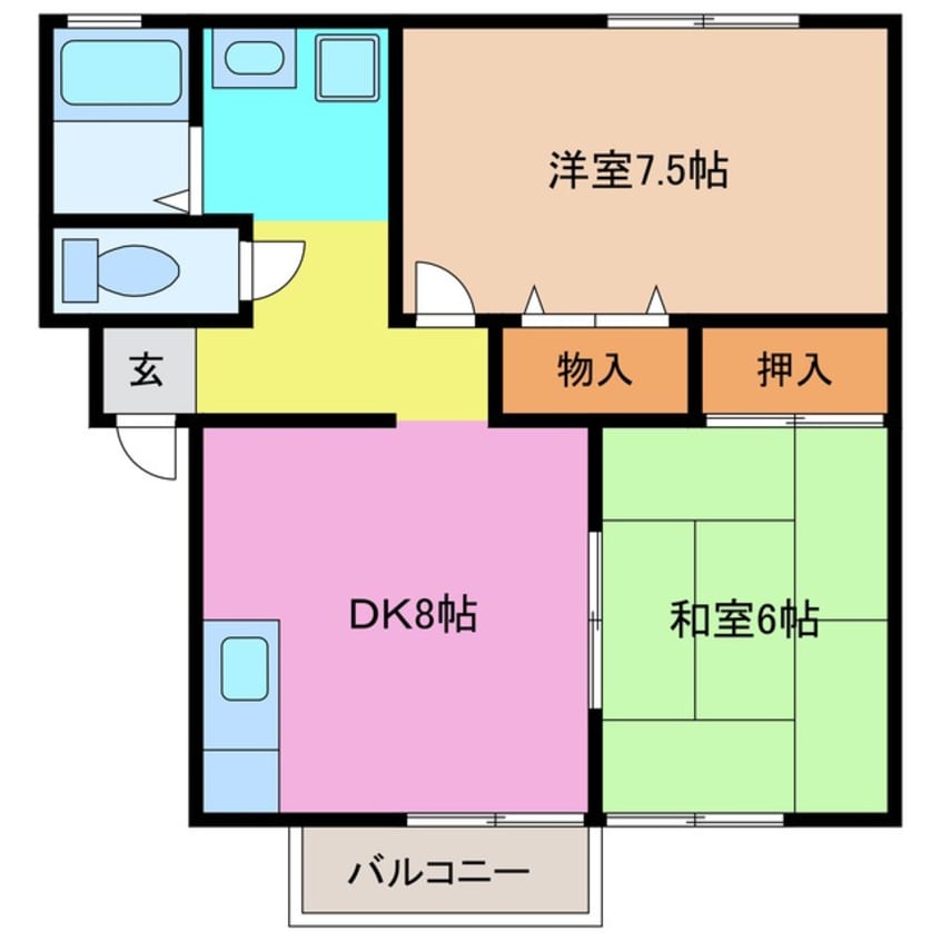 間取図 エスポワールA棟