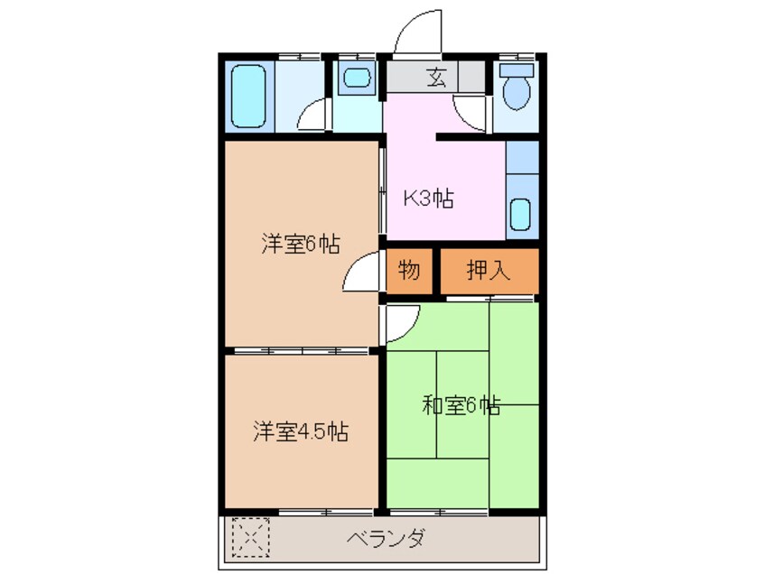 間取図 コーポエンゼル