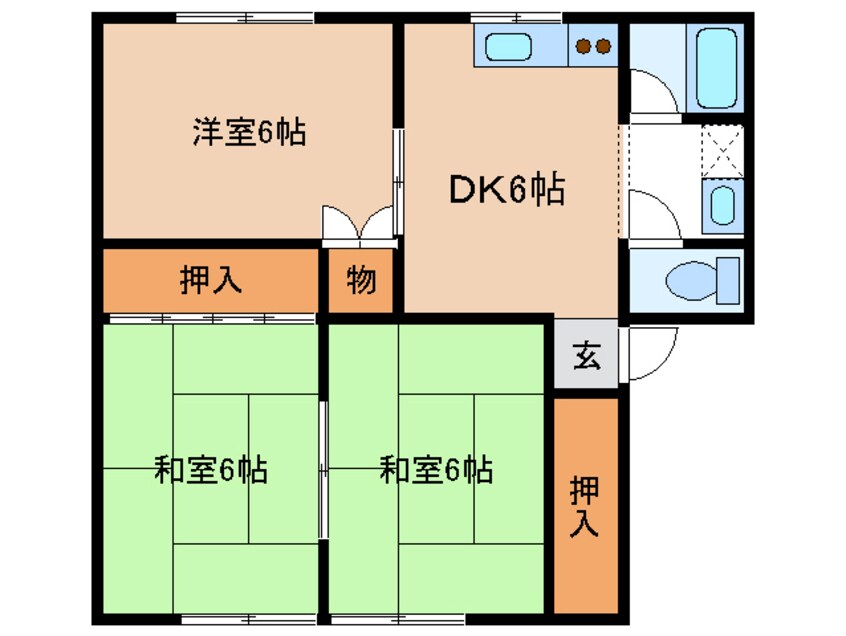 間取図 ハイツ花梨