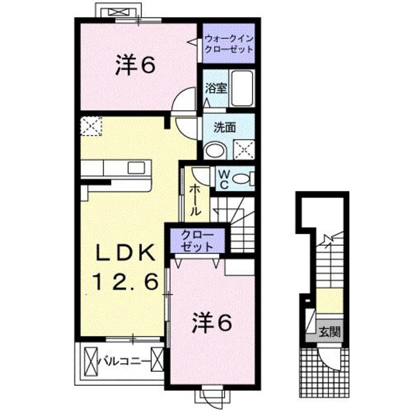 間取図 リノ・ガーデン　レア