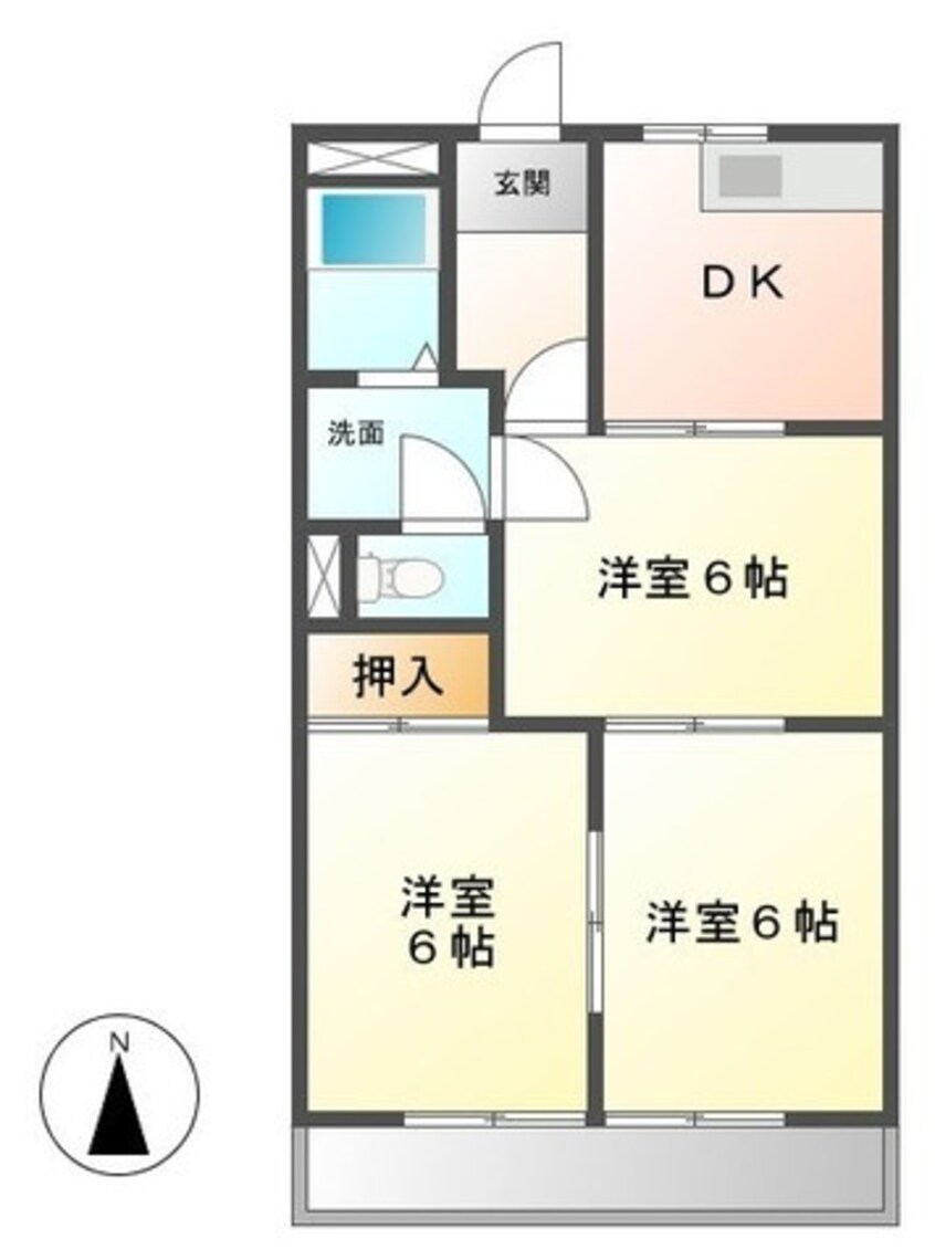 間取図 ダイヤマンション B棟