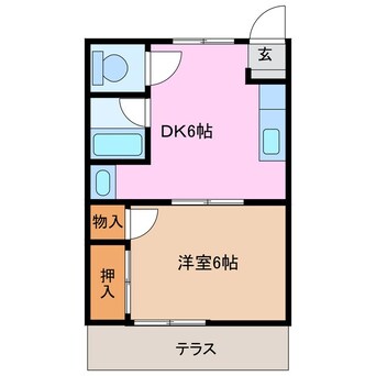 間取図 ミラーハイツⅡ