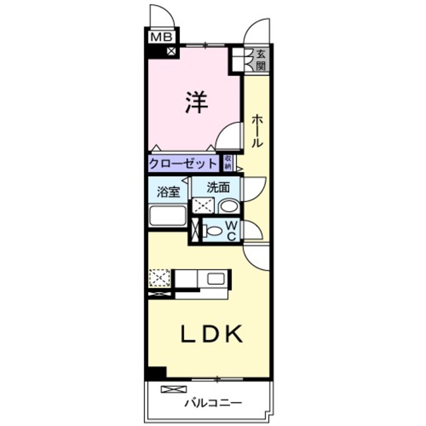 間取図 近鉄名古屋線/新正駅 徒歩3分 3階 築17年