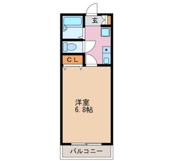 間取図 四日市あすなろう鉄道内部線/追分駅 徒歩5分 1階 築22年