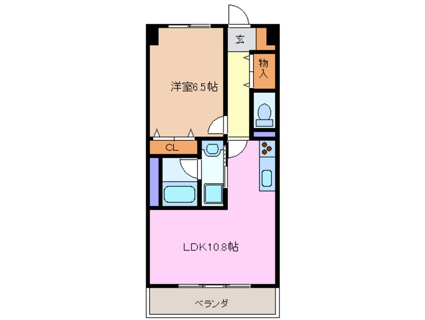 間取図 四日市あすなろう鉄道内部線/追分駅 徒歩3分 2階 築17年