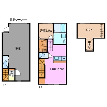 間取図 近鉄名古屋線/海山道駅 徒歩9分 1階 1年未満