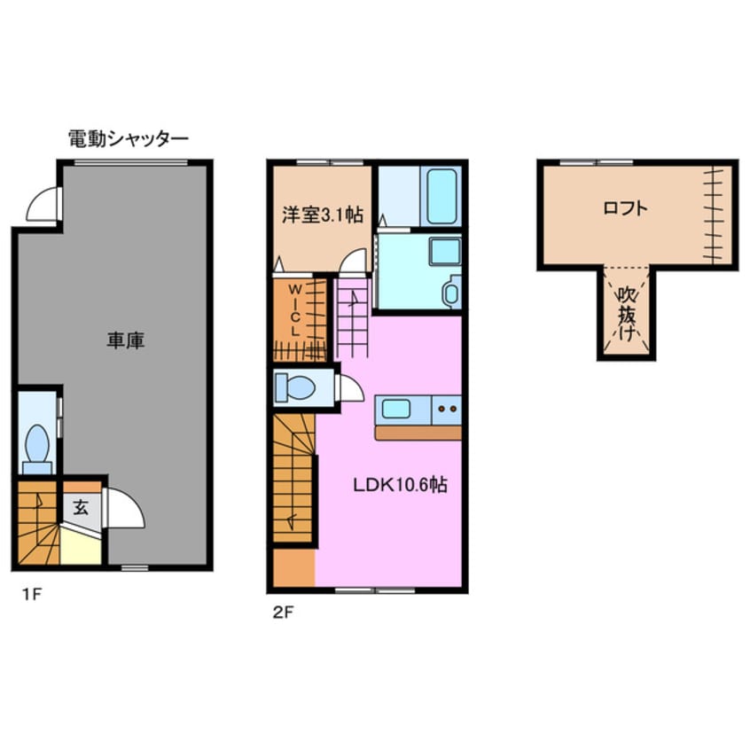 間取図 近鉄名古屋線/塩浜駅 徒歩8分 1階 1年未満