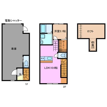 間取図 近鉄名古屋線/塩浜駅 徒歩8分 1階 1年未満