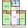 四日市あすなろう鉄道内部線/日永駅 徒歩7分 2階 築46年 3DKの間取り