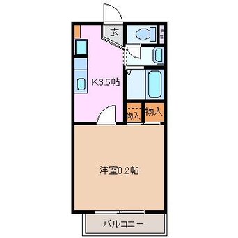 間取図 四日市あすなろう鉄道内部線/南日永駅 徒歩5分 1階 築17年