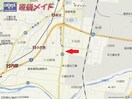 地図 四日市あすなろう鉄道内部線/追分駅 徒歩10分 1階 築21年